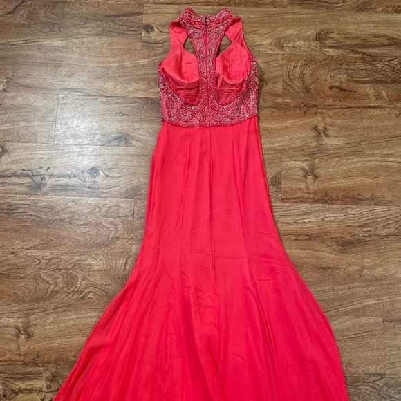Alyce Designs Coral Beaded Pageant/Prom Gown - Picture 8 of 12